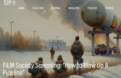 Harvard screening of How To Blow Up a Pipeline film